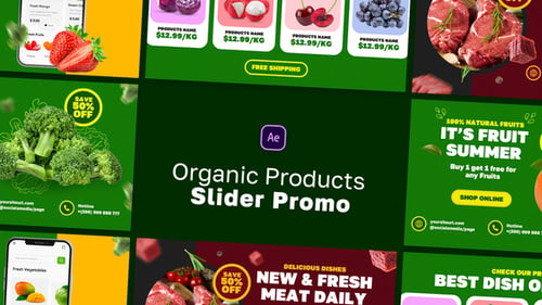 Organic Products Slider Promo