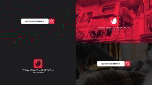 Quick Search Bar Logo Reveal Intro