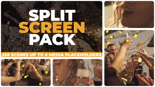 Split Screen Pack, Video Displays ft. 2 split screen & collection - Envato