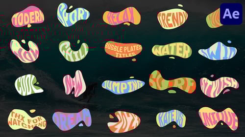 Bubble Plates Titles | After Effects