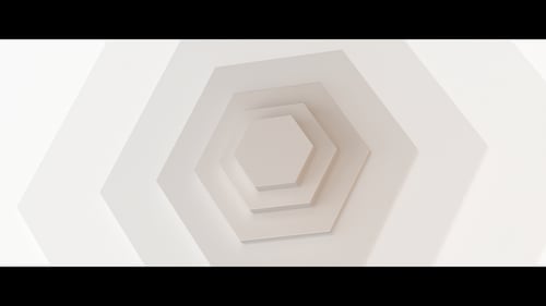 Minimalist Hexagon Geometric Tunnel Animation