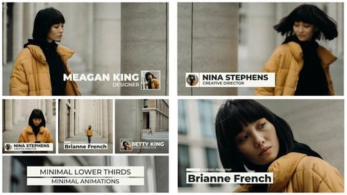 Clean Minimal Lower Thirds for Professional Video Content