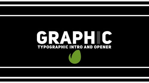 Dynamic Typographic Intro Opener with Geometric Overlays