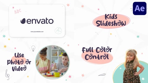 Kids Slideshow for After Effects