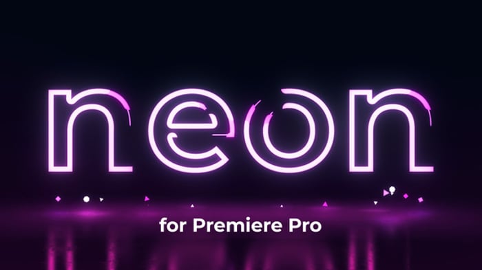 Neon Text Animation Editable Video Templates - Envato