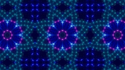 VJ Neonlichter Wave Kaleidoskop Loop 4K 02