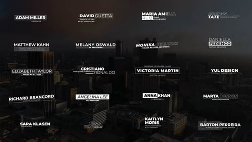 Clean Minimalist Animated Lower Thirds