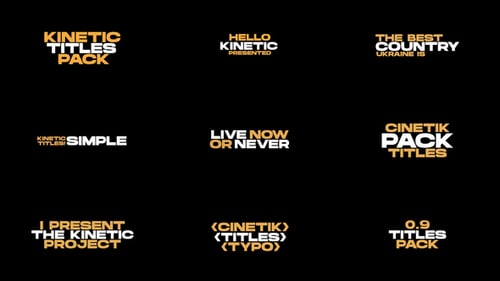 Kinetic Titles | MOGRT