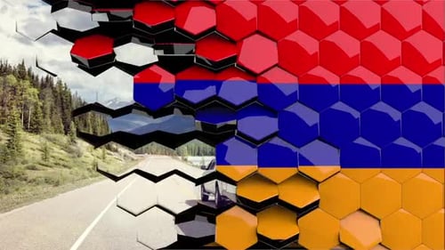 Hexagon Tile Transition Reveal