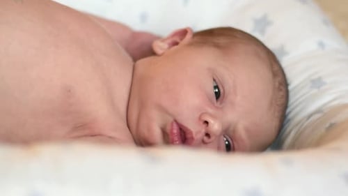 Easter Colorful Eggs on Burlap Background