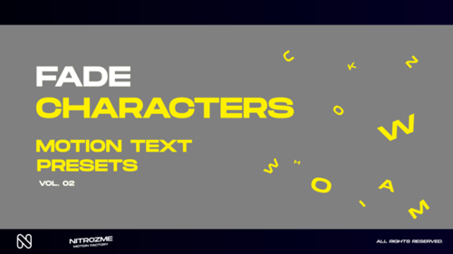 Animated Character Presets for Dynamic Text Effects