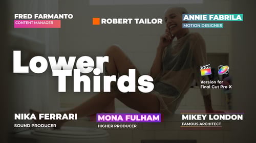 Clean Animated Lower Thirds with Minimal Geometric Reveals