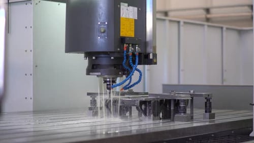Cnc Machine Metalworking In Factory