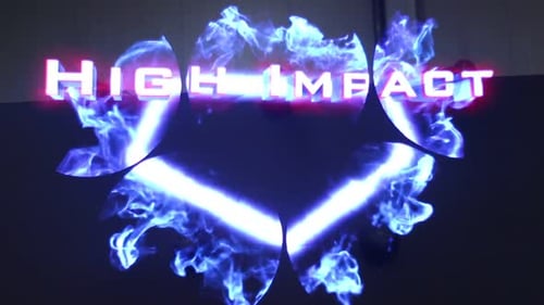 High Impact Text with Abstract Energy Patterns