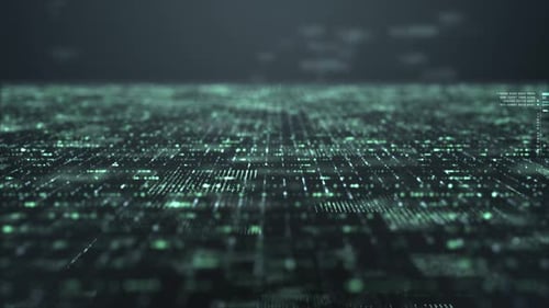 Futuristic Matrix Cyber Environment 03