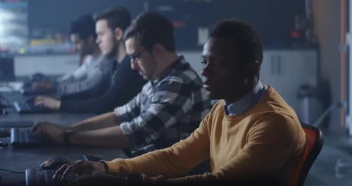 Programmers Working in a Common Office