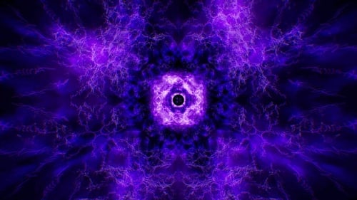 Dark Fractal Plasma Energy Background Loop 4K