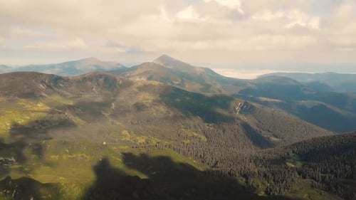 Top View of a Mountain Panorama