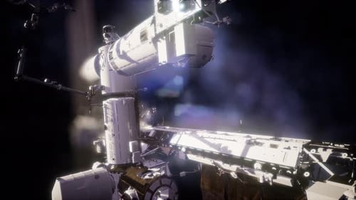 International Space Station in Outer Space