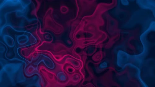 Dynamic Abstract Fluid Background with Glowing Blue and Magenta Colors