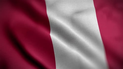 Seamless Waving Fabric Flag Background Loop