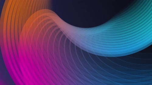 Colorful Fluid Wave Abstract Motion Background