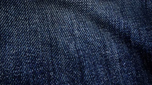 Animated Waving Blue Denim Fabric Background Loop
