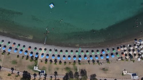 Urlaub schwimmen Strand-Luft-Drohne