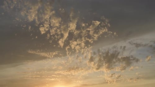 Clouds in the Sky at Sunset