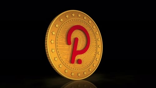 Golden Cryptocurrency Coin Spinning Logo Animation