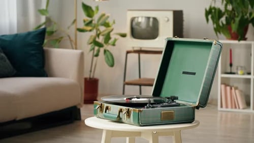 Vinyl Record Closeup