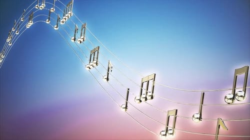 Music Notes Loop Background 1