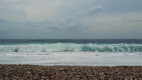 Adriatic Sea Waves Before Storm, Perazica Do, Montenegro