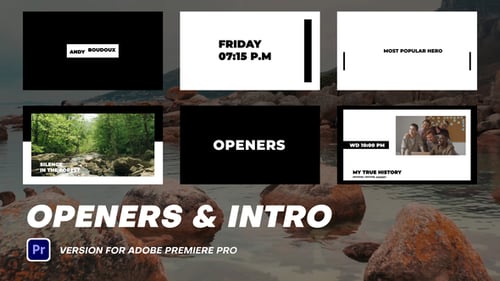 Dynamic Bold Text Openers for Fast-Paced Video Introductions