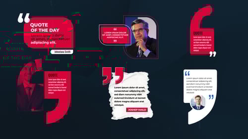 Trendy Quotes Titles | Corporate Lowerthirds Text Pack