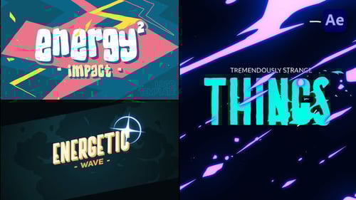 Dynamic Energy Text Logo Opener with Impactful Animations