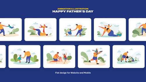 Animation Illustration - Father's Day MOGRT