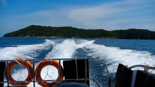 Schnellboot-Abfahrt von den Similan-Inseln