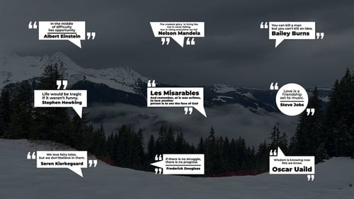 Modern Animated Quote Bubbles for Presentations and Videos