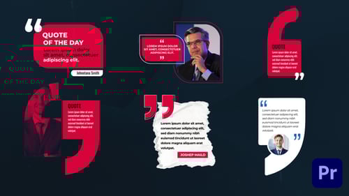 Modern Animated Quote Titles and Professional Lower Thirds