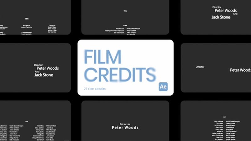 Credits Editable Video Templates - Envato