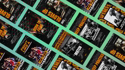 Dynamic Boxing Fight Night Social Media Pack