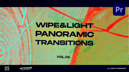 Wipe and Light Panoramic Transitions Vol. 01 for Premiere Pro