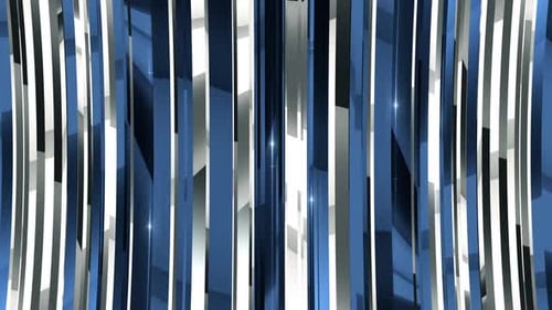 Geometric Blue Reflective Strips Motion Background