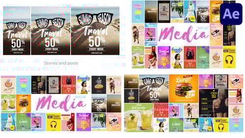 Dynamic Social Media Stories and Post Templates