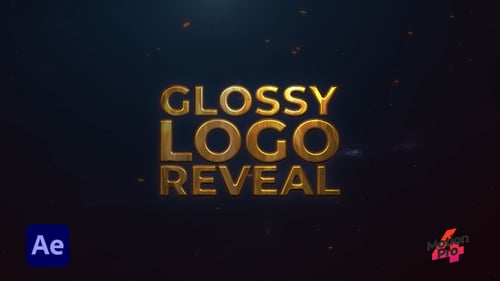 Dynamic Glowing Metallic Logo Reveal