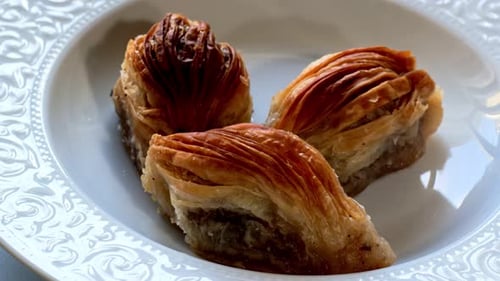 Traditionelle türkische Dessertküche Baklava