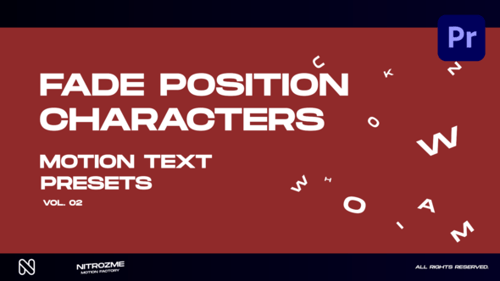 Animated Character Text Reveals with Smooth Fade Position