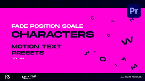 Dynamic Character Text Animations: Fade, Position, and Scale Effects