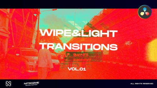 Wipe and Light Transitions Vol. 01 for DaVinci Resolve
